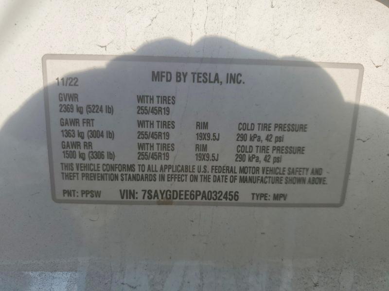 Продажа на аукционе авто 2023 Tesla Y, vin: 7SAYGDEE6PA032456, номер лота: 47570116