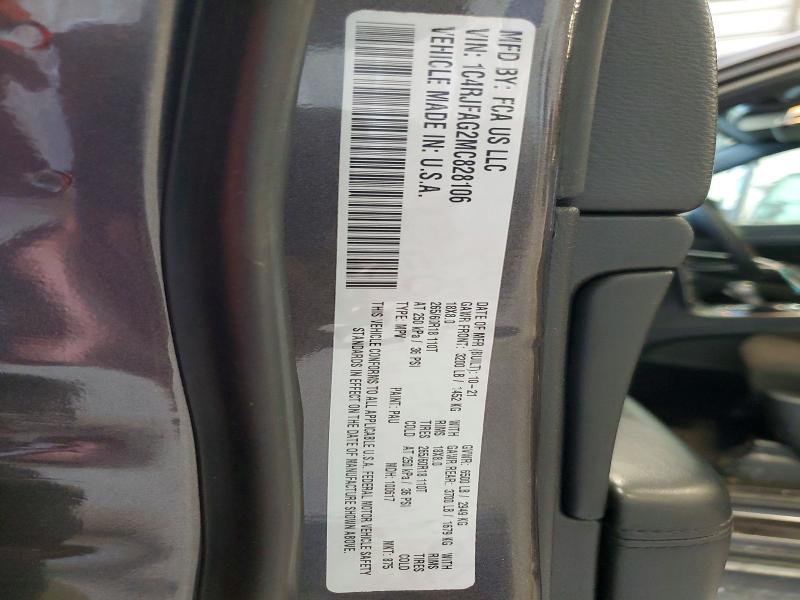 2021 Jeep Grand Cherokee მანქანა იყიდება აუქციონზე, vin: 1C4RJFAG2MC828106, აუქციონის ნომერი: 46285656