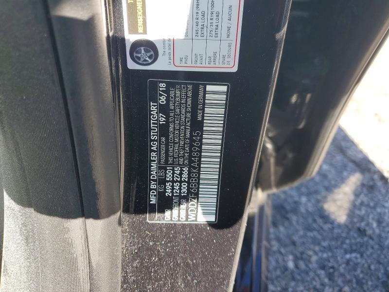 Продажа на аукционе авто 2019 Mercedes-benz E, vin: WDDZF6BB8KA489645, номер лота: 41640136
