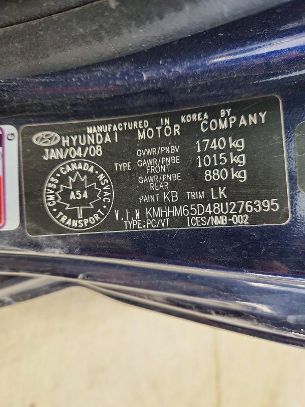 Aukcja sprzedaży 2008 Hyundai Tiburon, vin: KMHHM65D48U276395, numer aukcji: 46884906