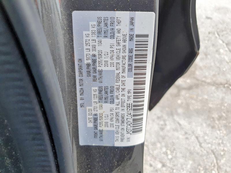 Aukcja sprzedaży 2020 Mazda Cx-9, vin: JM3TCADY7L0419355, numer aukcji: 46364006