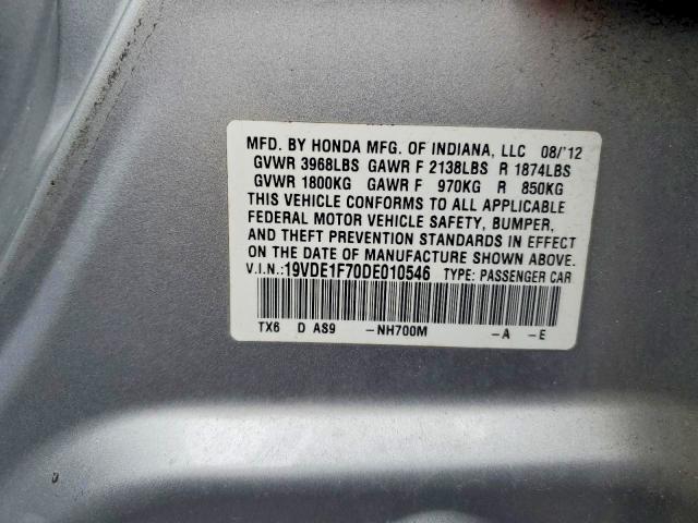 Aukcja sprzedaży 2013 Acura Ilx, vin: 19VDE1F70DE010546, numer aukcji: 75057255