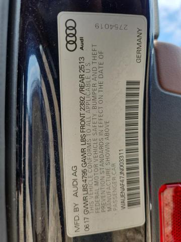 Aukcja sprzedaży 2018 Audi A4, vin: WAUENAF47JN003311, numer aukcji: 47725676