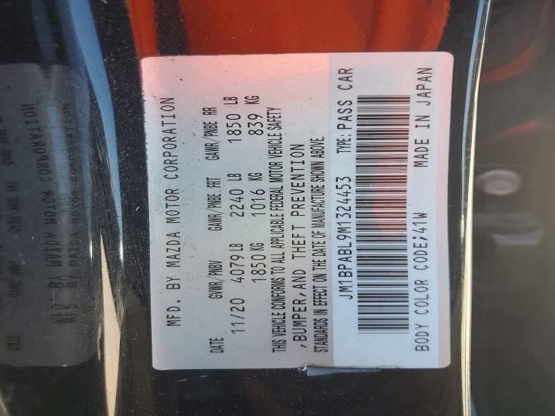 46747566 :رقم المزاد ، JM1BPABL9M1324453 vin ، 2021 Mazda 3 مزاد بيع