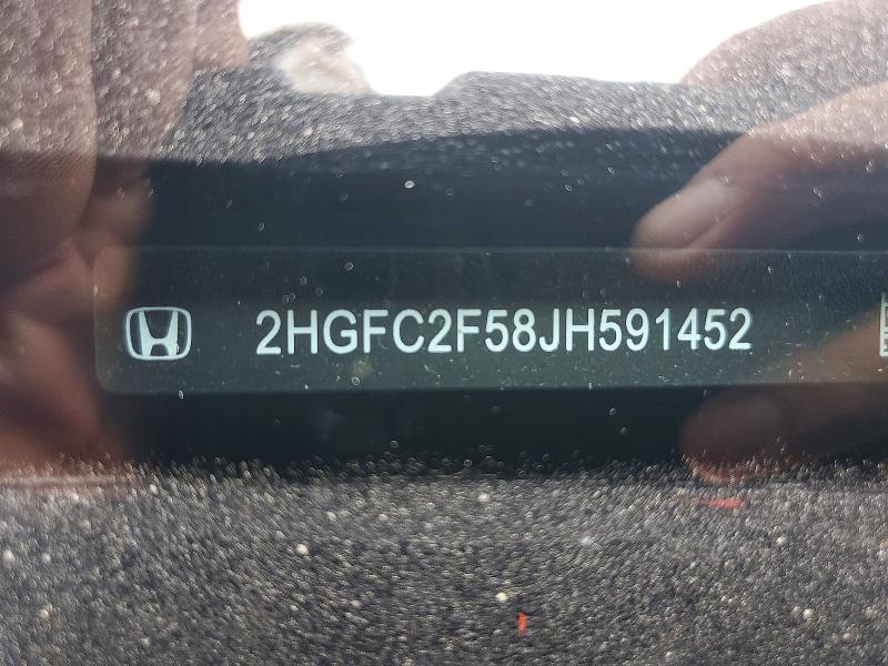 Aukcja sprzedaży 2018 Honda Civic, vin: 2HGFC2F58JH591452, numer aukcji: 46772666