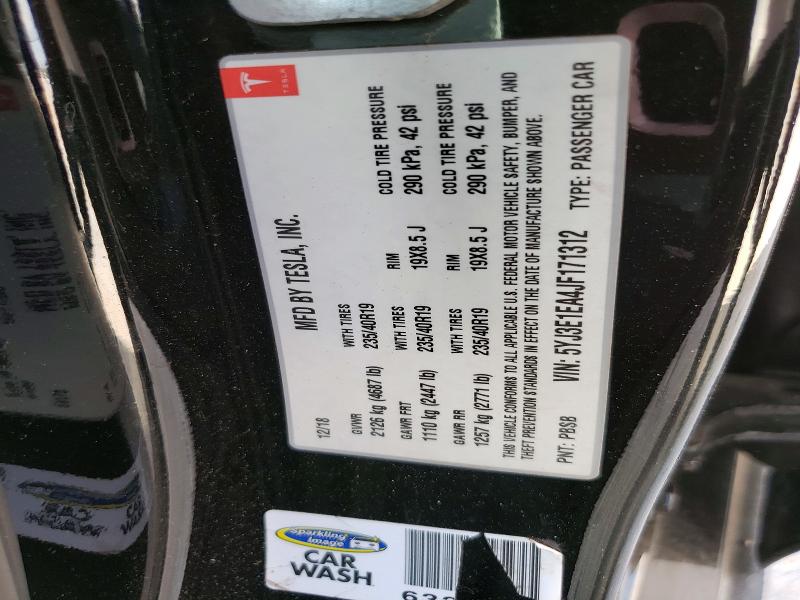 45462386 :رقم المزاد ، 5YJ3E1EA4JF171312 vin ، 2018 Tesla Model 3 مزاد بيع