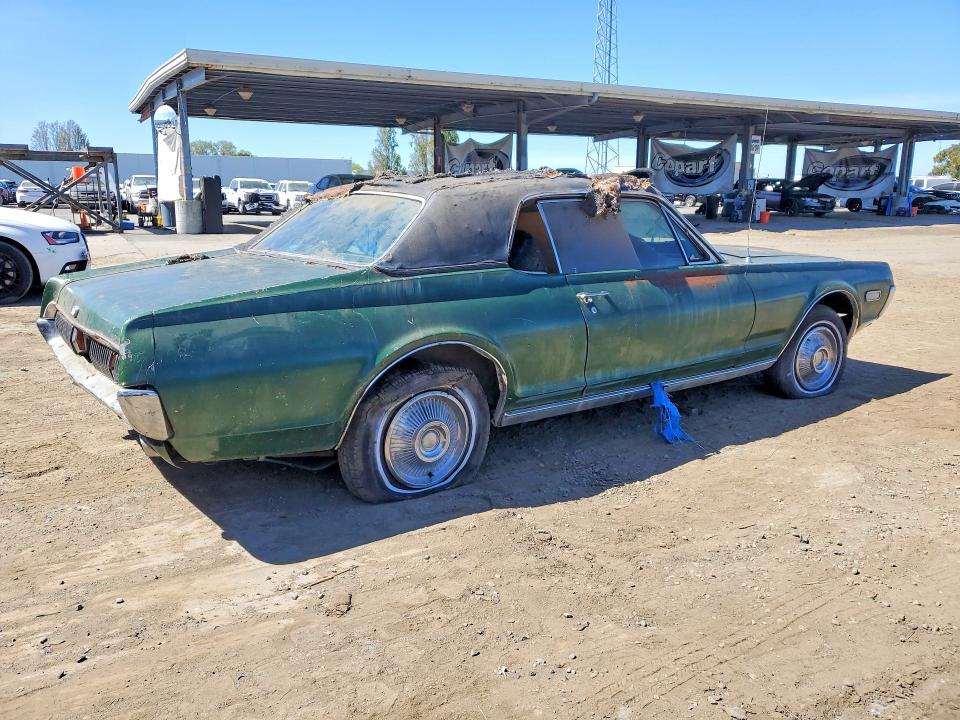78757875 :رقم المزاد ، 8R91J503043 vin ، 1968 Mercury Cougar مزاد بيع
