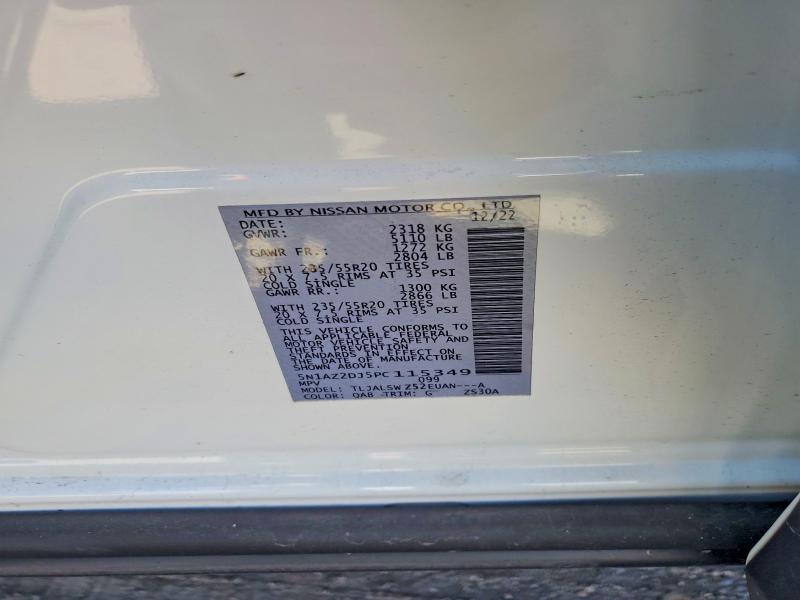 Aukcja sprzedaży 2023 Nissan Murano, vin: 5N1AZ2DJ5PC115349, numer aukcji: 46503136