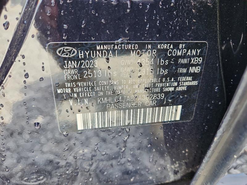 47773856 :رقم المزاد ، KMHL64JA8PA302839 vin ، 2023 Hyundai Sonata مزاد بيع