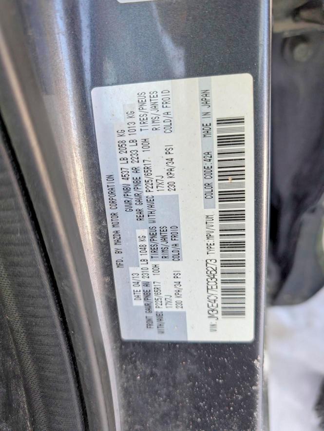 Aukcja sprzedaży 2014 Mazda Cx-5, vin: JM3KE4CY7E0346273, numer aukcji: 46542526