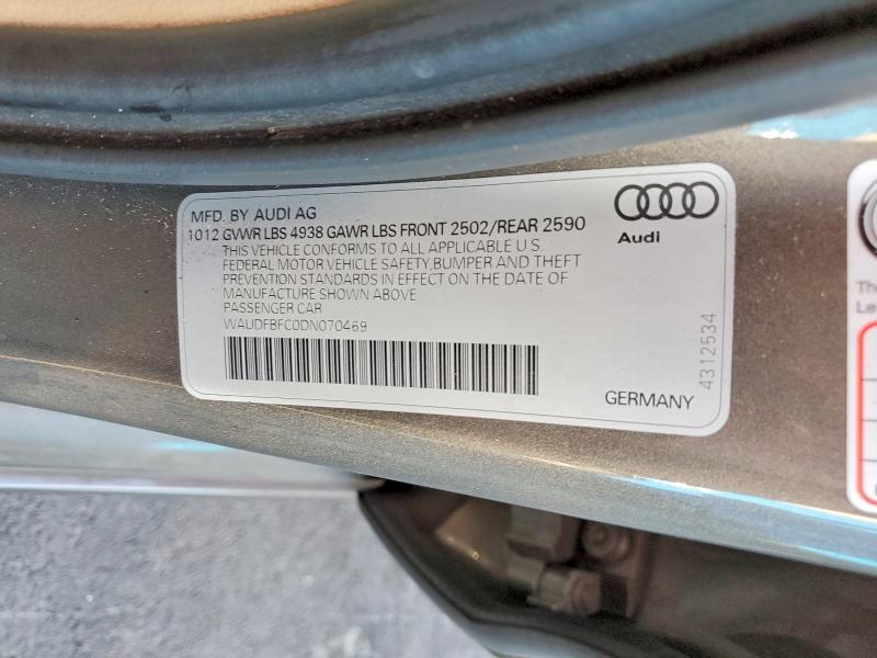 Aukcja sprzedaży 2013 Audi A6, vin: WAUDFBFC0DN070469, numer aukcji: 79691585