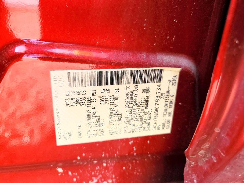 Продажа на аукционе авто 2021 Nissan Rogue, vin: 5N1AT3BB5MC793534, номер лота: 47151366