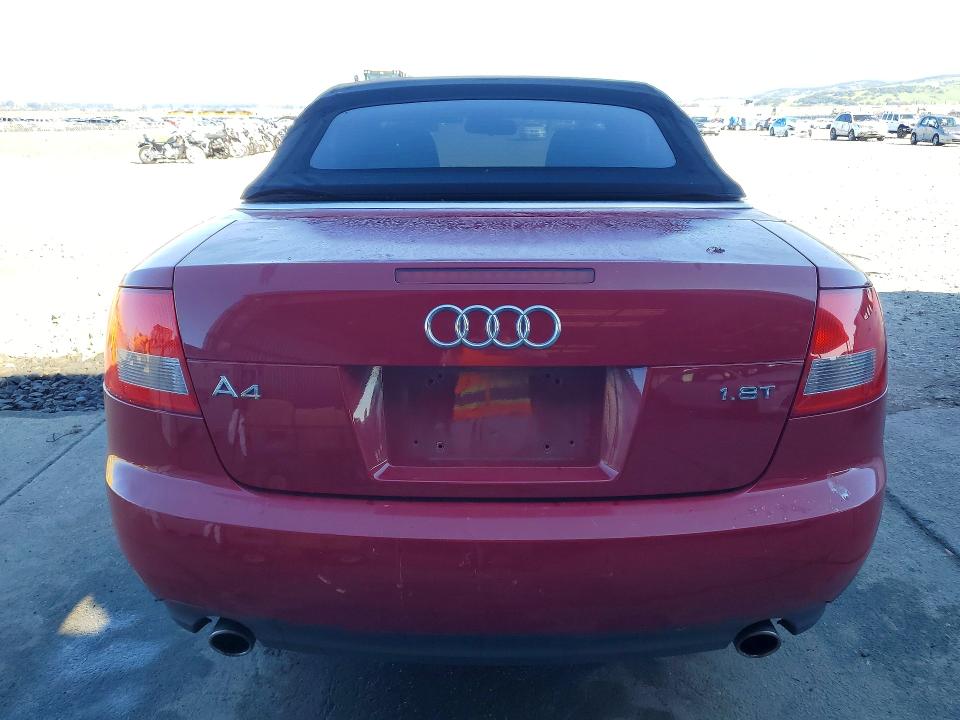2003 Audi A4 მანქანა იყიდება აუქციონზე, vin: WAUAC48H83K015963, აუქციონის ნომერი: 41965196