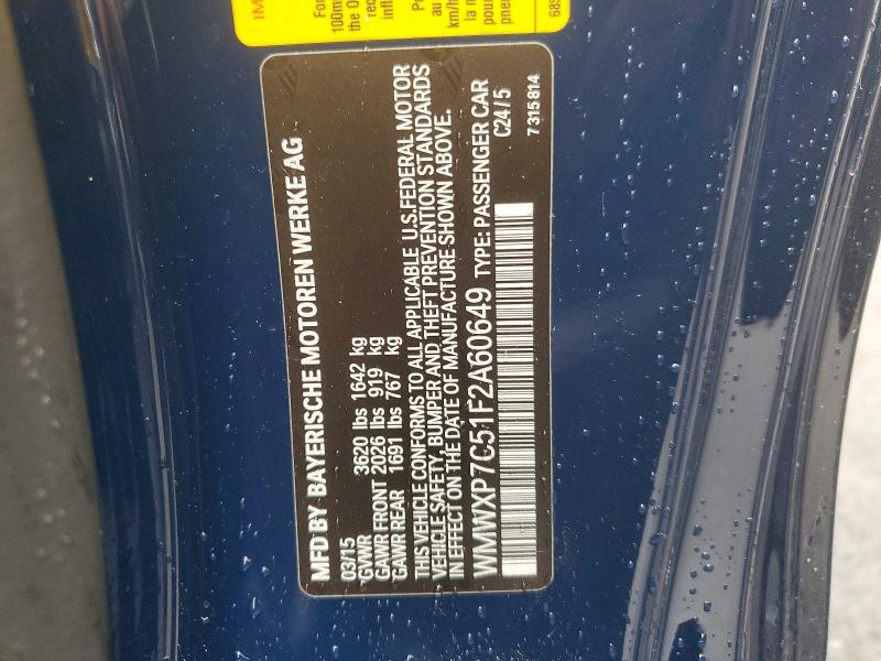 Aukcja sprzedaży 2015 Mini Cooper, vin: WMWXP7C51F2A60649, numer aukcji: 45944206