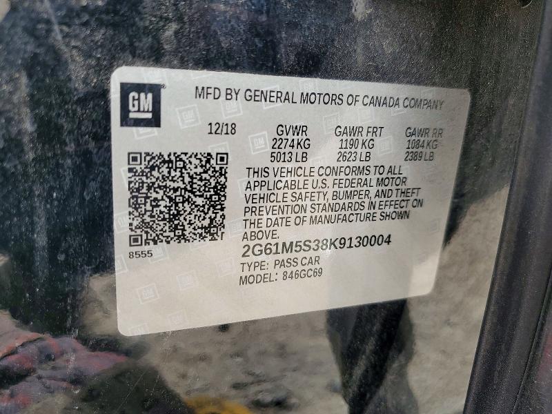 Aukcja sprzedaży 2019 Cadillac Xts, vin: 2G61M5S38K9130004, numer aukcji: 41726266