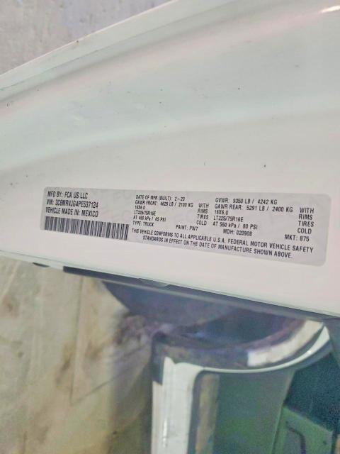 2023 Ram Promaster 3500 მანქანა იყიდება აუქციონზე, vin: 3C6MRVJG4PE537124, აუქციონის ნომერი: 74769155
