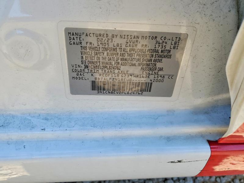 Продажа на аукционе авто 2023 Nissan Versa, vin: 3N1CN8EV2PL824762, номер лота: 45644726