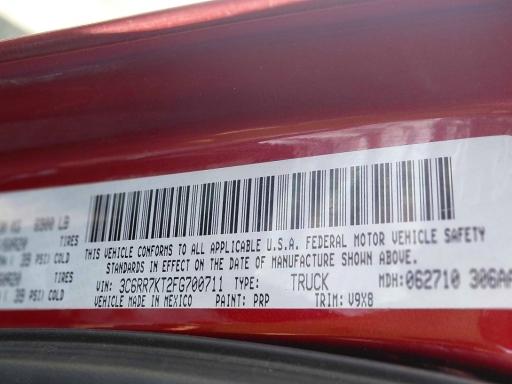 Aukcja sprzedaży 2015 Ram 1500, vin: 3C6RR7KT2FG700711, numer aukcji: 47346146
