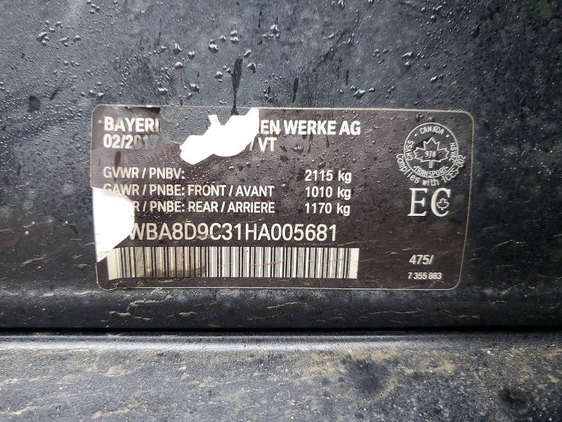 Продажа на аукционе авто 2017 Bmw 330, vin: WBA8D9C31HA005681, номер лота: 79826535