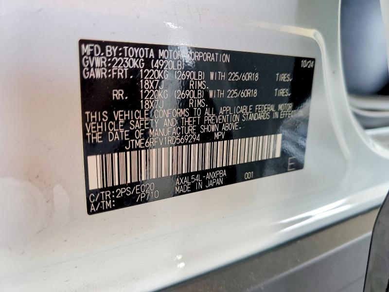 2024 Toyota Rav4 Hybrid მანქანა იყიდება აუქციონზე, vin: JTME6RFV1RD569294, აუქციონის ნომერი: 79052075