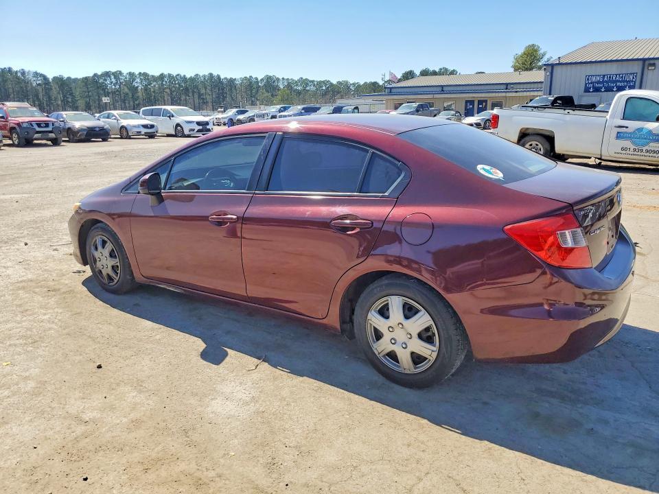 Продаж на аукціоні авто 2012 Honda Civic, vin: 2HGFB2F52CH539076, номер лоту: 78993395