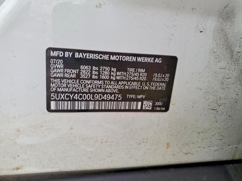 Aukcja sprzedaży 2020 Bmw X6, vin: 5UXCY4C00L9D49475, numer aukcji: 79041825