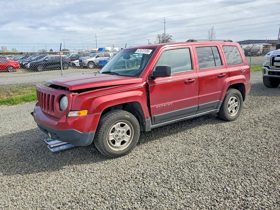 2016 Jeep Patriot მანქანა იყიდება აუქციონზე, vin: 1C4NJPBA9GD813843, აუქციონის ნომერი: 47473106