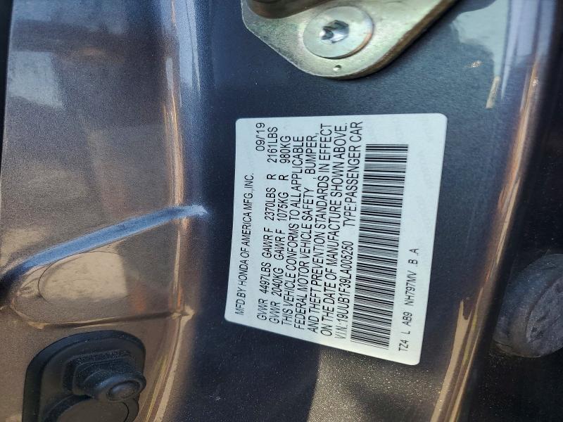 Aukcja sprzedaży 2020 Acura Tlx, vin: 19UUB1F39LA005250, numer aukcji: 47537036