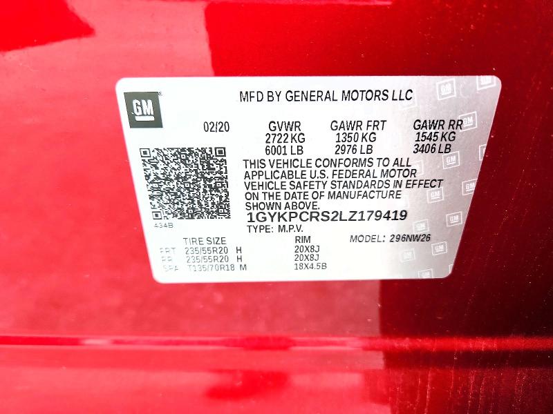 Продажа на аукционе авто 2020 Cadillac Xt6, vin: 1GYKPCRS2LZ179419, номер лота: 79461575
