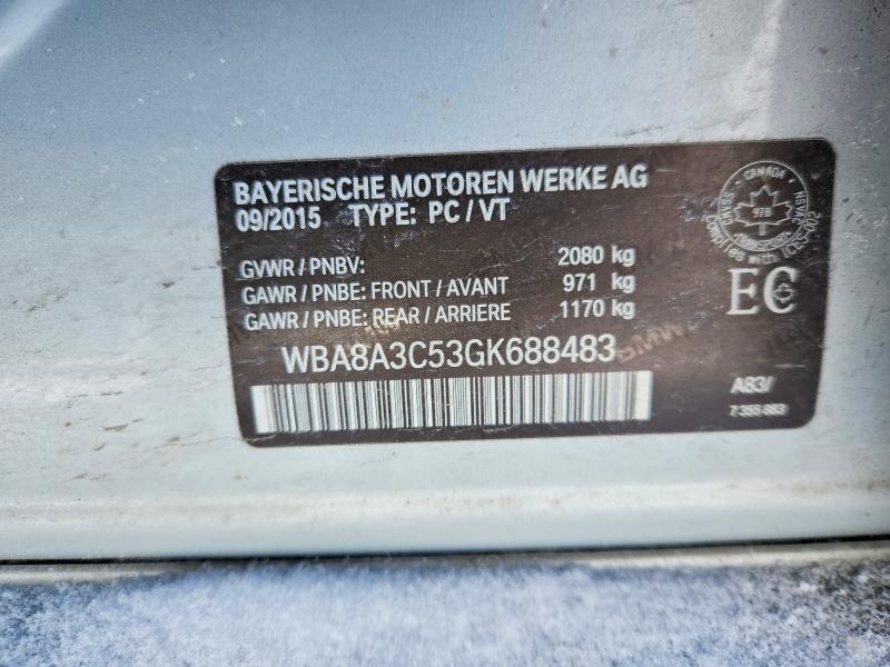Продажа на аукционе авто 2016 Bmw 320, vin: WBA8A3C53GK688483, номер лота: 45589896
