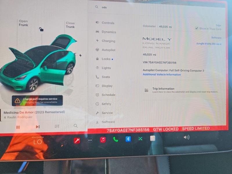 Aukcja sprzedaży 2022 Tesla Model Y, vin: 7SAYGAEE7NF385156, numer aukcji: 79286445
