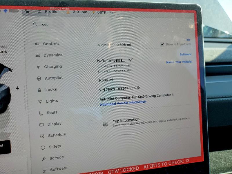 Aukcja sprzedaży 2026 Tesla Model Y, vin: 7SAYGDEE6TF333919, numer aukcji: 46681776
