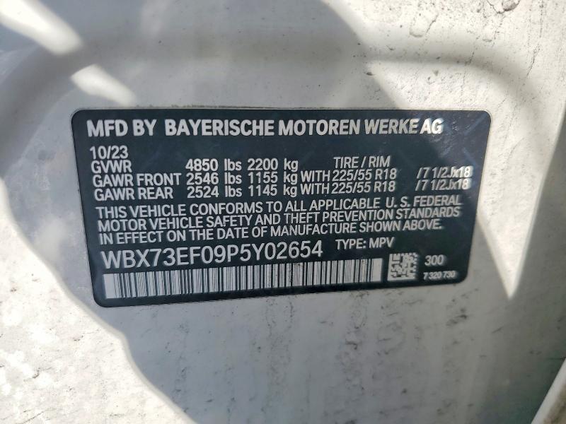 Продажа на аукционе авто 2023 Bmw X1, vin: WBX73EF09P5Y02654, номер лота: 45502196