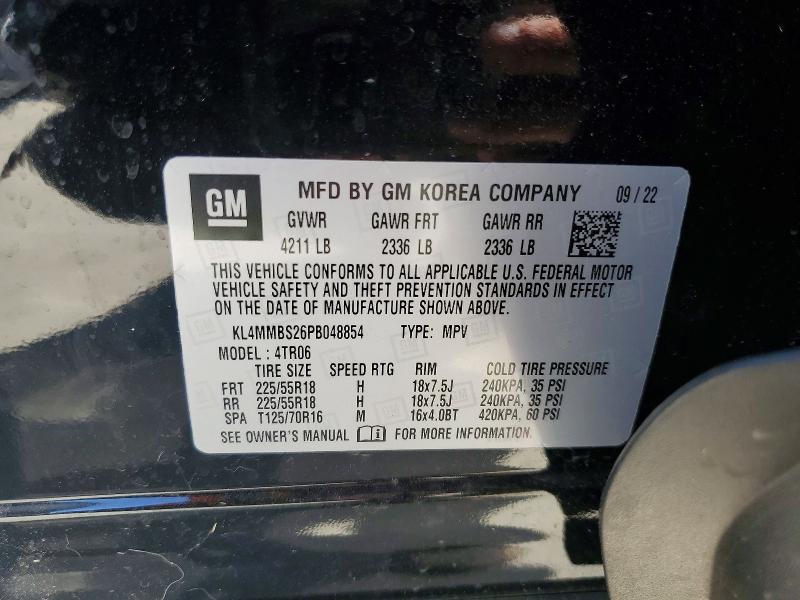 46226356 :رقم المزاد ، KL4MMBS26PB048854 vin ، 2023 Buick Encore Gx مزاد بيع