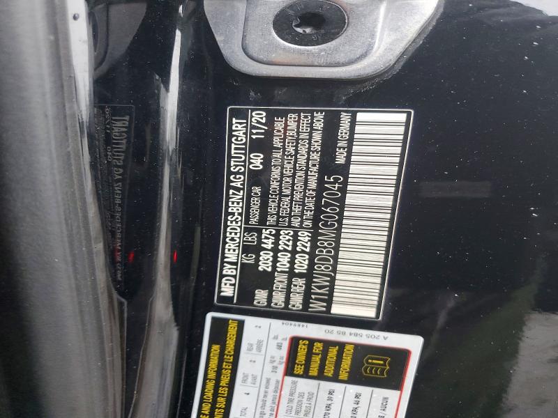 Продаж на аукціоні авто 2021 Mercedes-benz C, vin: W1KWJ8DB8MG067045, номер лоту: 41700076