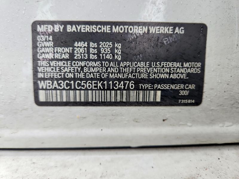 Продажа на аукционе авто 2014 Bmw 328, vin: WBA3C1C56EK113476, номер лота: 46676776