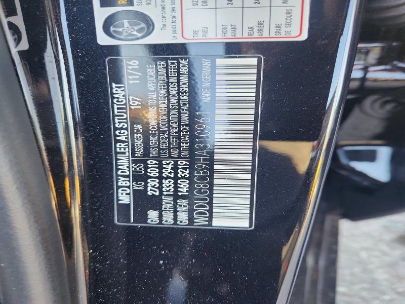 Aukcja sprzedaży 2017 Mercedes-benz S, vin: WDDUG8CB9HA310961, numer aukcji: 47020546