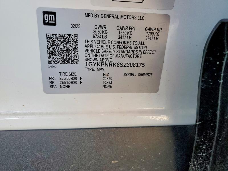 Aukcja sprzedaży 2025 Cadillac Lyriq, vin: 1GYKPNRK8SZ308175, numer aukcji: 46728676