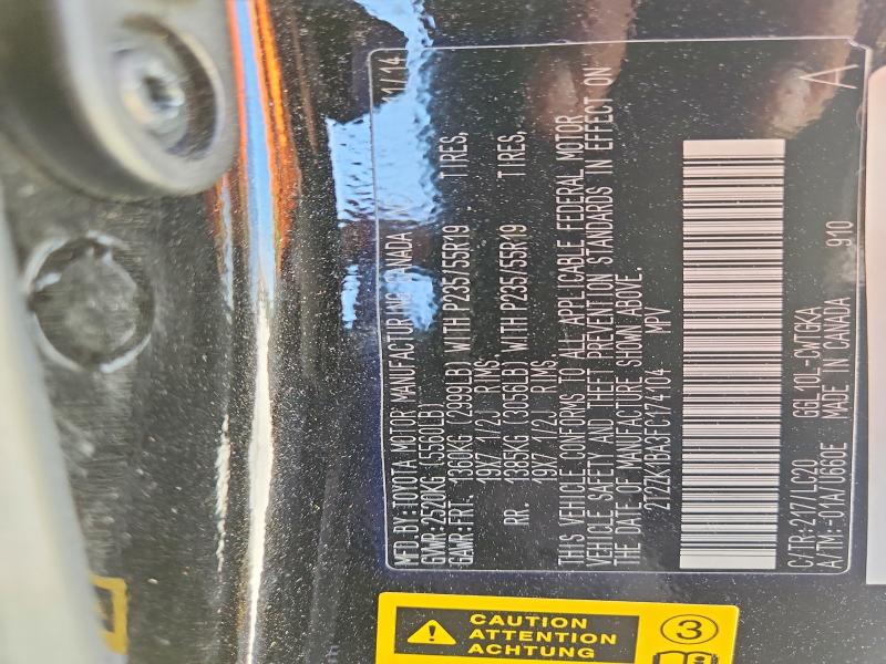 Aukcja sprzedaży 2015 Lexus Rx 350, vin: 2T2ZK1BA3FC174104, numer aukcji: 46483386