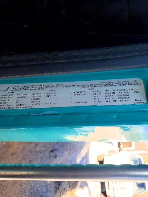 41972716 :رقم المزاد ، 1M1PN4GY5PM012098 vin ، 2023 Mack Pinnacle مزاد بيع