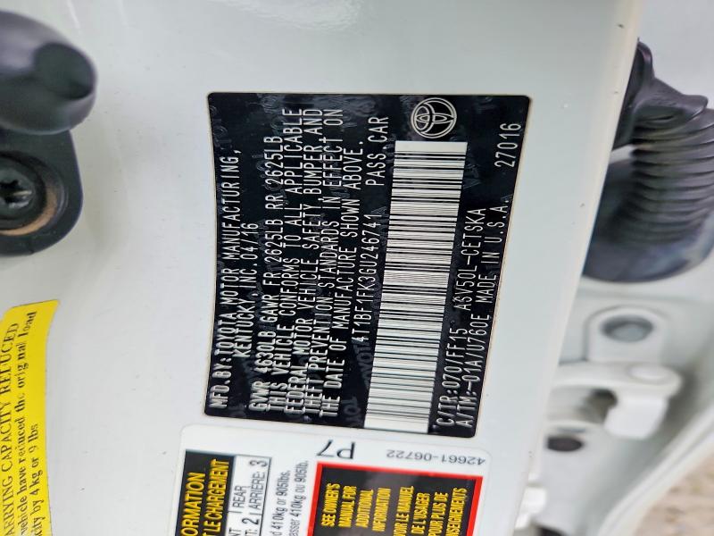 Продаж на аукціоні авто 2016 Toyota Camry, vin: 4T1BF1FK3GU246741, номер лоту: 46459426