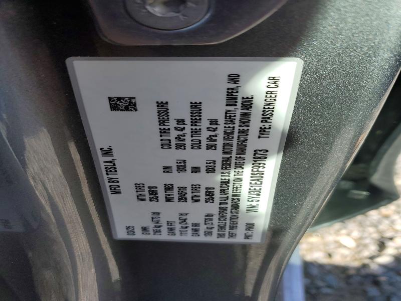 Aukcja sprzedaży 2025 Tesla Model 3, vin: 5YJ3E1EA0SF991873, numer aukcji: 41601096