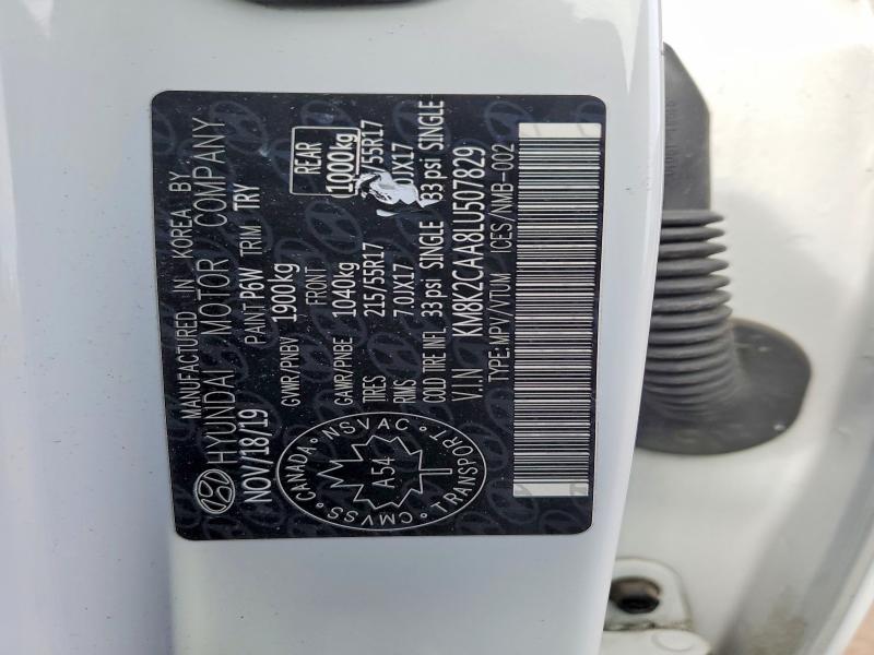Aukcja sprzedaży 2020 Hyundai Kona, vin: KM8K2CAA8LU507829, numer aukcji: 41785956