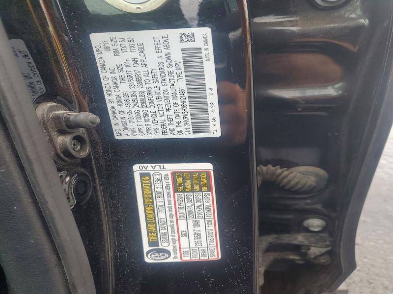 2017 Honda Cr-v მანქანა იყიდება აუქციონზე, vin: 2HKRW6H36HH214951, აუქციონის ნომერი: 42022926