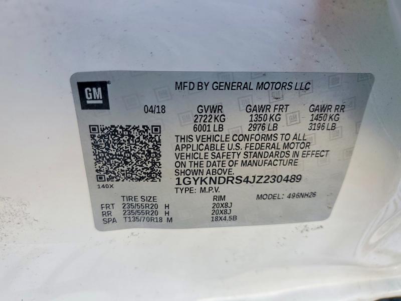 Продажа на аукционе авто 2018 Cadillac Xt5, vin: 1GYKNDRS4JZ230489, номер лота: 79827905