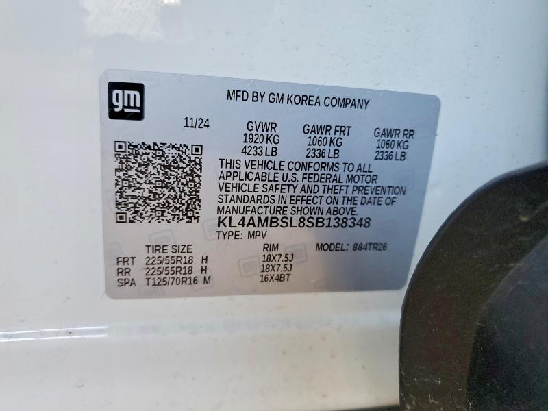46399246 :رقم المزاد ، KL4AMBSL8SB138348 vin ، 2025 Buick Encore Gx مزاد بيع