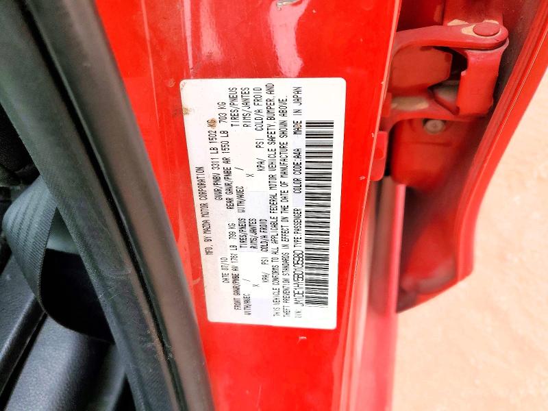 47648896 :رقم المزاد ، JM1DE1HY5B0105980 vin ، 2011 Mazda Mazda2 مزاد بيع
