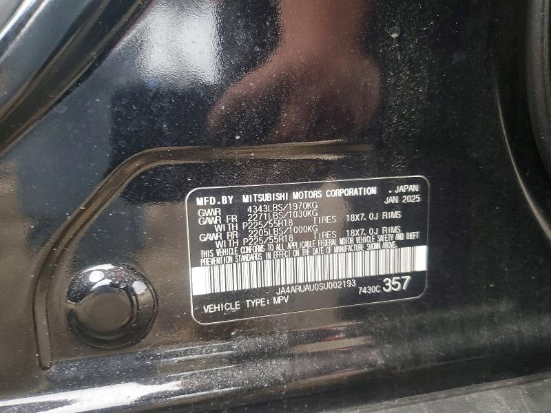Продаж на аукціоні авто 2025 Mitsubishi Outlander Sport, vin: JA4ARUAU0SU002193, номер лоту: 46771236