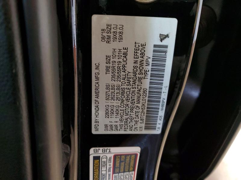 Aukcja sprzedaży 2019 Acura Rdx, vin: 5J8TC2H53KL012260, numer aukcji: 79159665