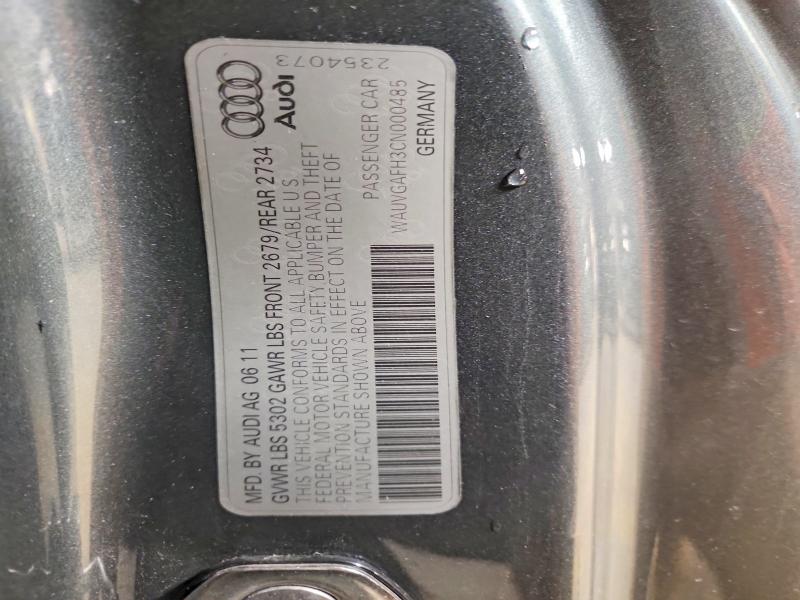 46065956 :رقم المزاد ، WAUVGAFH3CN000485 vin ، 2012 Audi S5 مزاد بيع
